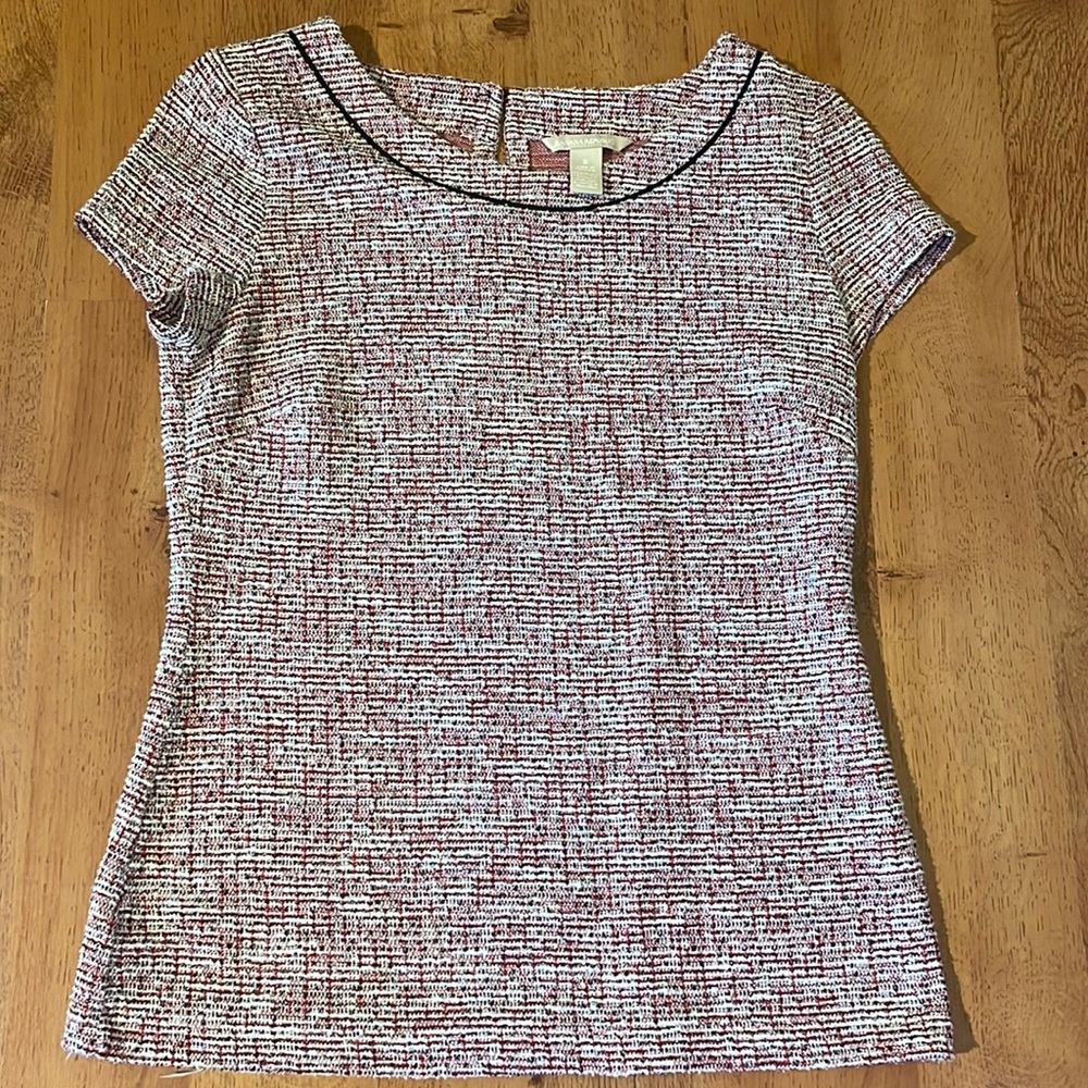 Tweed top from Banana Republic